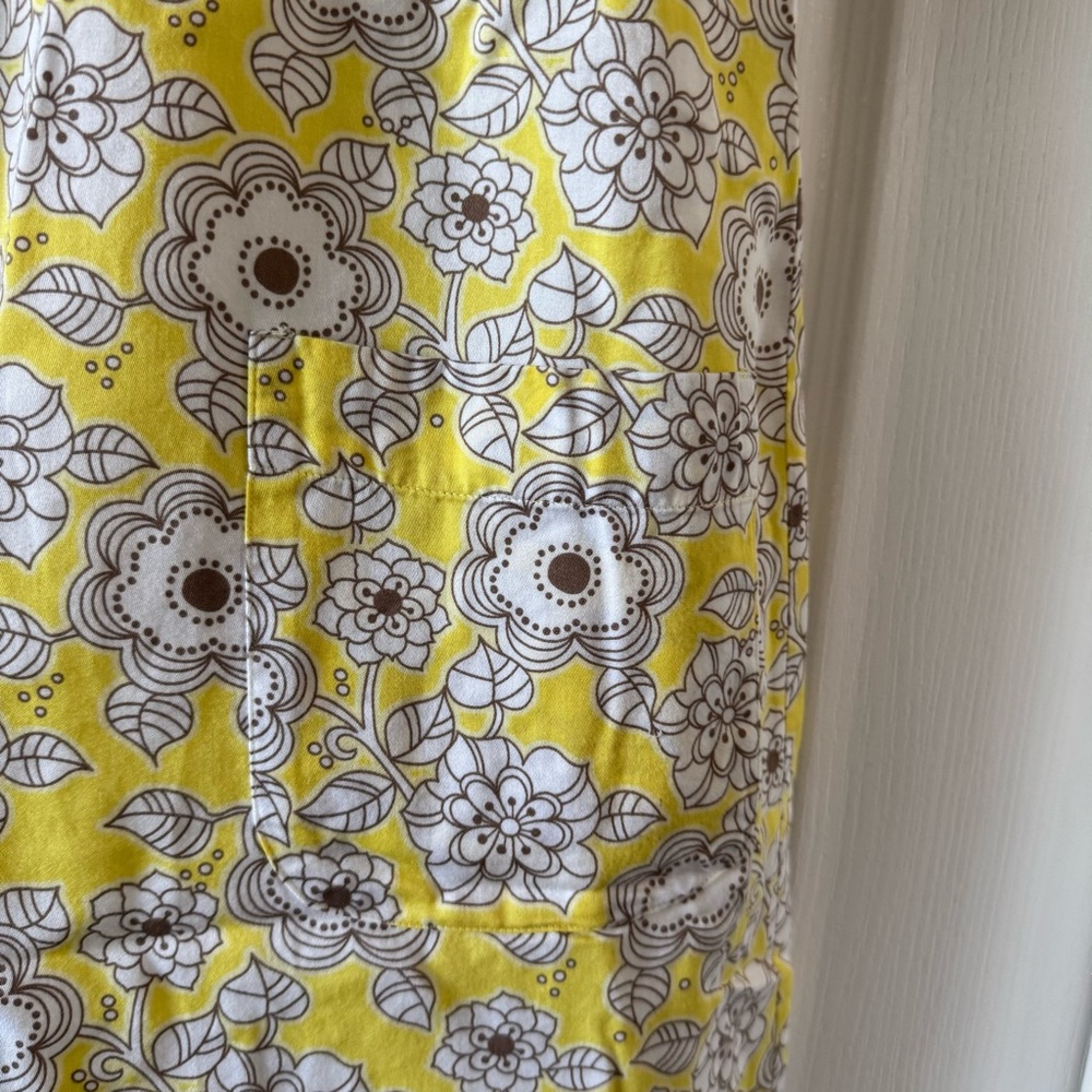 Ann Taylor Yellow Floral Shift Dress Size 6 - Picture 4 of 8
